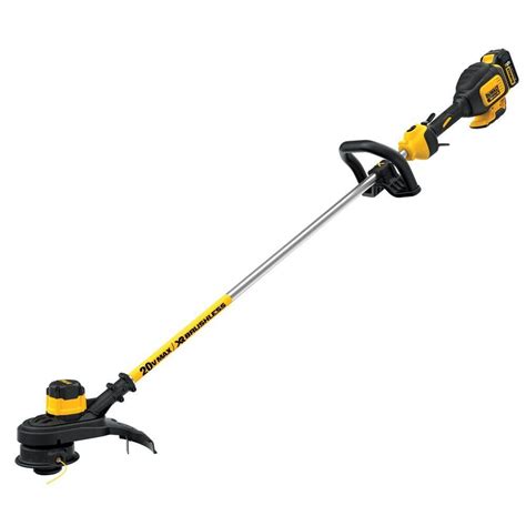 Cordless Battery String Trimmer with Extra Three-Pack of Spools (Tool Only). . Home depot string trimmers